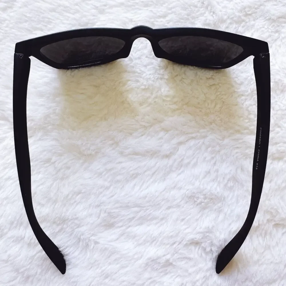 Luke Matte Black Polycarbonate Sunglasses